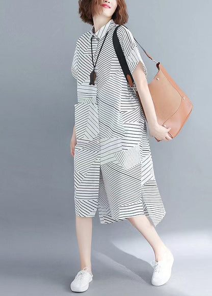 Edle schwarze Chiffon-Kleidung für Damen, lässig, für die Arbeit, Stehkragen, Sommerkleid