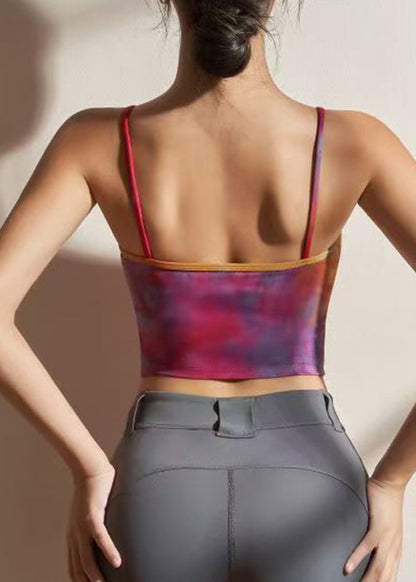 Top de tirantes con sujetador abierto lateral rojo Club