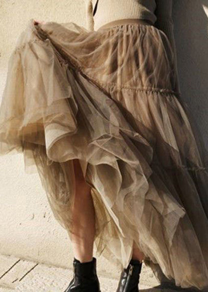Chocolate fashion Patchwork Tüllröcke Frühling