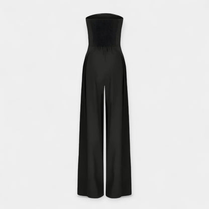 Full-Length Jumpsuit with Strapless Corset