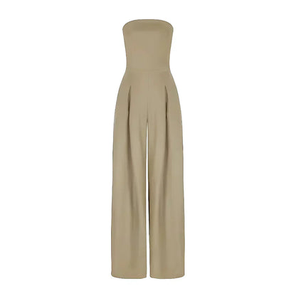 Full-Length Jumpsuit with Strapless Corset