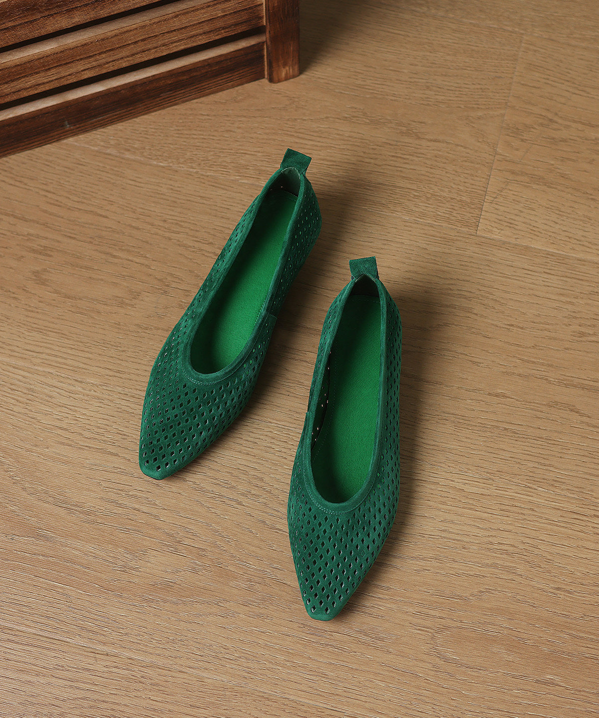 Comfortable Blue Flats Hollow Out Flat Feet Shoes