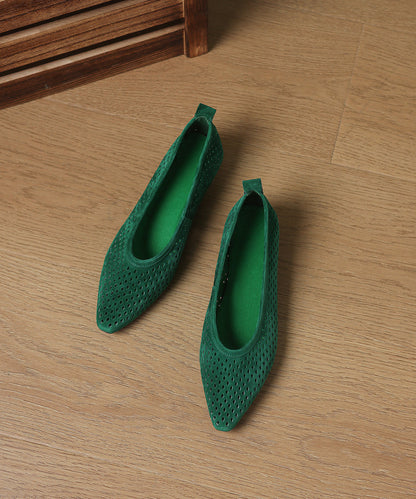 Comfortable Blue Flats Hollow Out Flat Feet Shoes