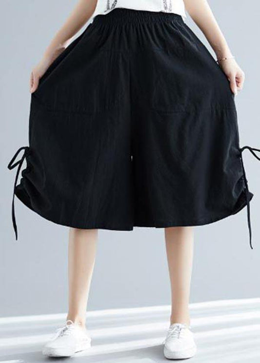 Comfy White Wide Leg Cotton Linen Pants Summer - SooLinen