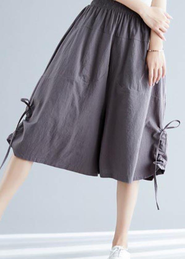 Comfy White Wide Leg Cotton Linen Pants Summer - SooLinen