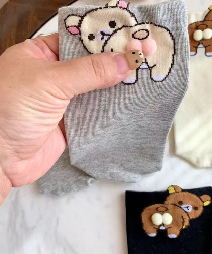 Cute Cartoon Fun Cotton Mid Calf Socks