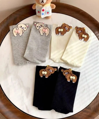 Cute Cartoon Fun Cotton Mid Calf Socks