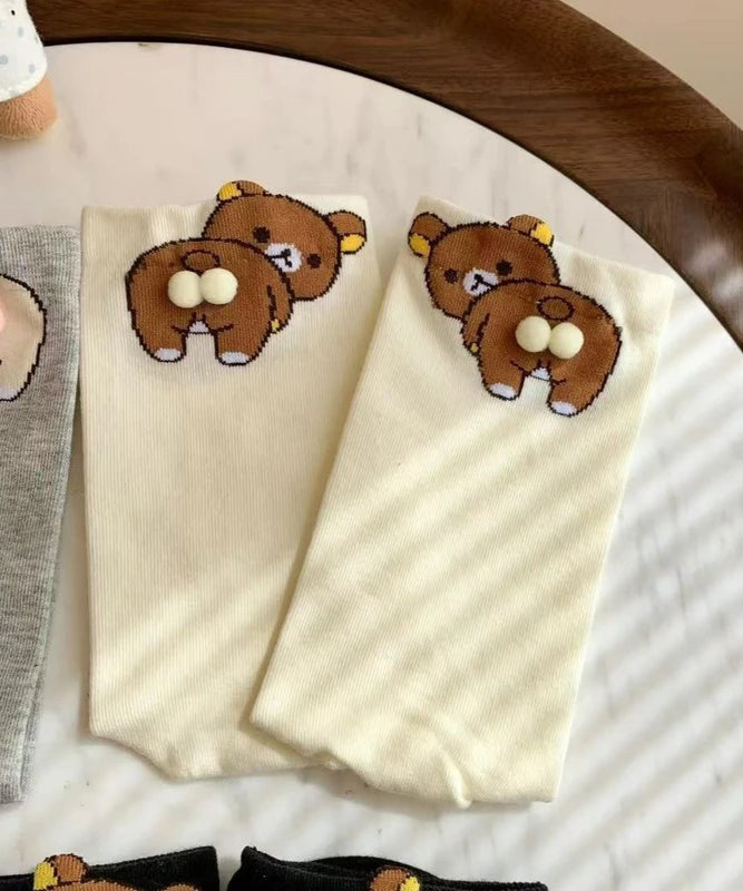 Cute Cartoon Fun Cotton Mid Calf Socks