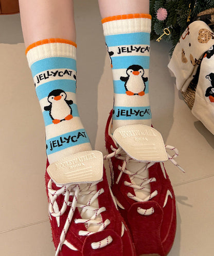 Cute Personalized Cartoon Cotton Mid Calf Socks