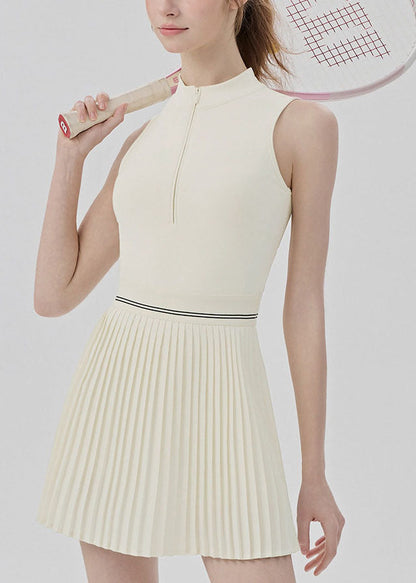 Cute Style Blue Hollow Out Wrinkled Sports Dress