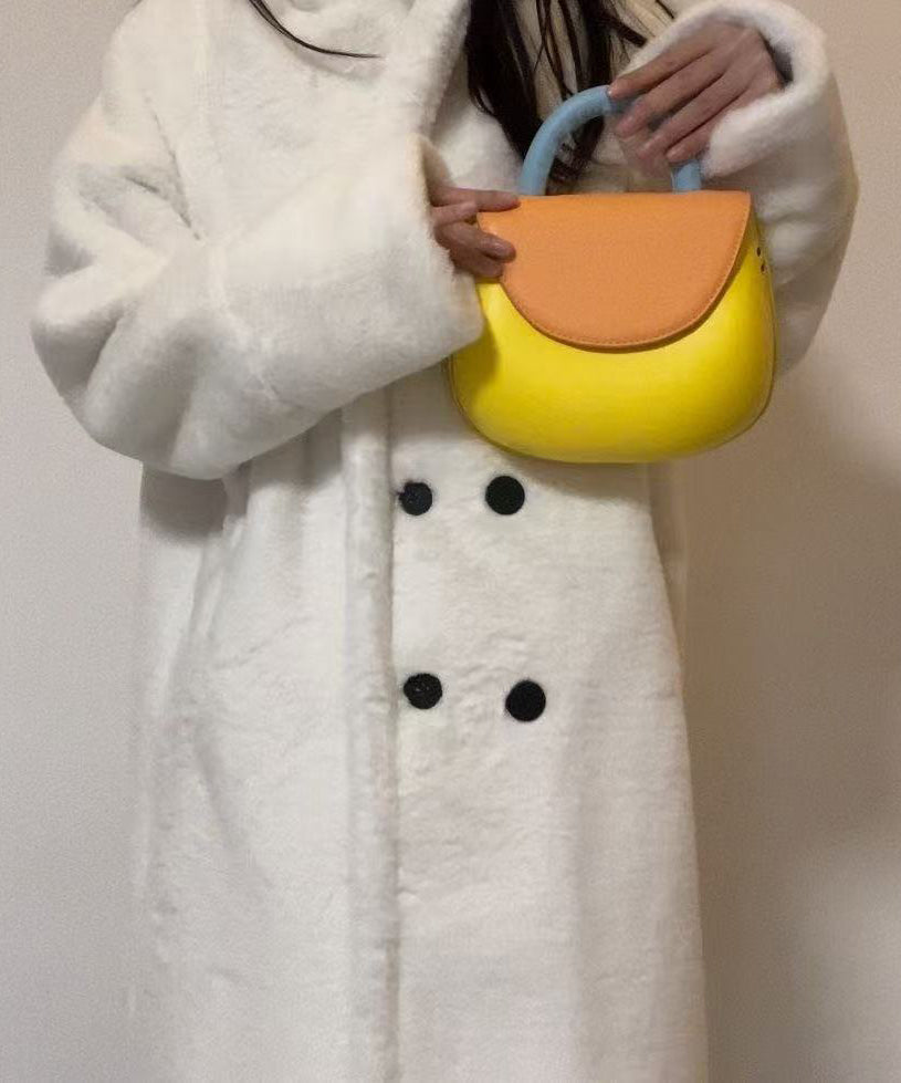 Niedliche gelbe, robuste und vielseitige Tragetasche aus Kunstleder