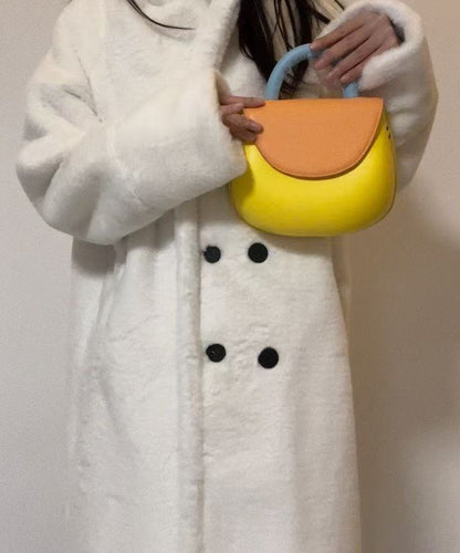 Niedliche gelbe, robuste und vielseitige Tragetasche aus Kunstleder