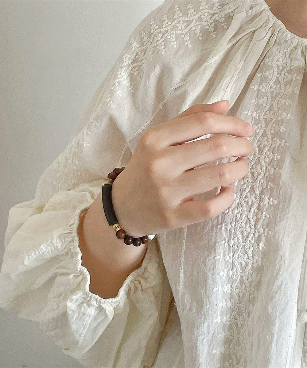 DIY Beautiful Wooden Beading Bracelet