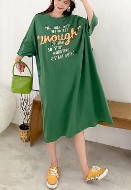 DIY Black Graphic Cotton Summer Dresses - SooLinen