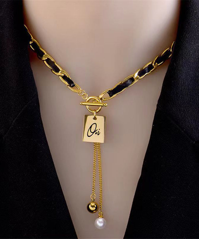 DIY Halskette mit schwarzem Sterlingsilber-Overgild-Perlenanhänger