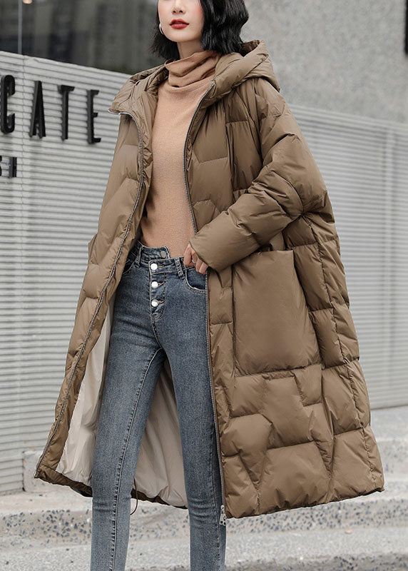 DIY Chocolate Pockets Lässiger Entendaunen-Winterdaunenmantel