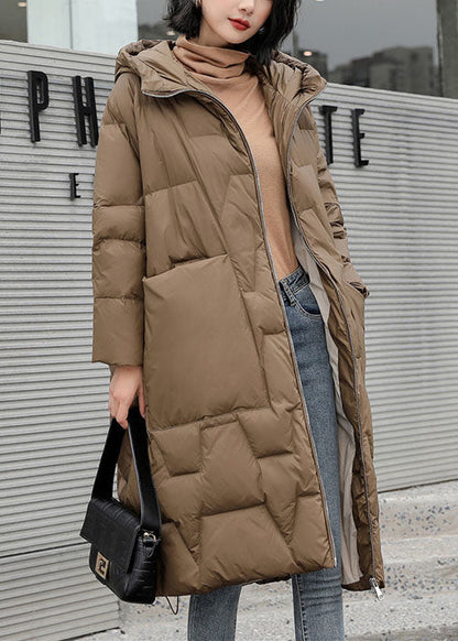 DIY Chocolate Pockets Lässiger Entendaunen-Winterdaunenmantel