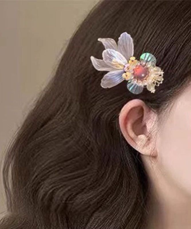 Horquilla de pez dorado con perla acrílica en bloques de colores DIY