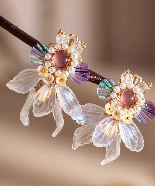 Horquilla de pez dorado con perla acrílica en bloques de colores DIY