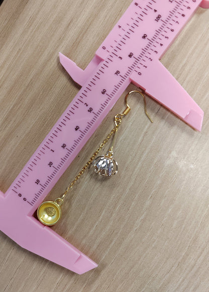 DIY Goldene Schale 14K Gold Tropfen Ohrringe