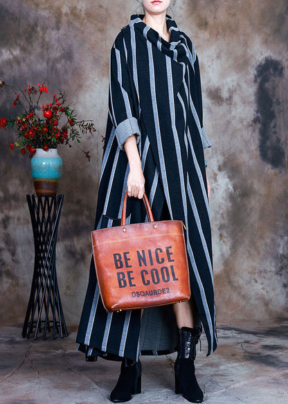 DIY Grau Peter Pan Kragen Wolle Lose Trenchcoats Frühling