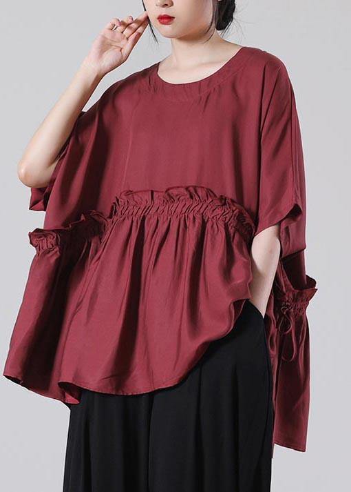 DIY Mulberry Ruffled Cotton Top Summer - SooLinen