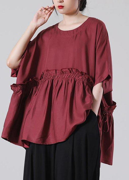 DIY Mulberry Ruffled Cotton Top Summer - SooLinen