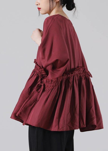 DIY Mulberry Ruffled Cotton Top Summer - SooLinen