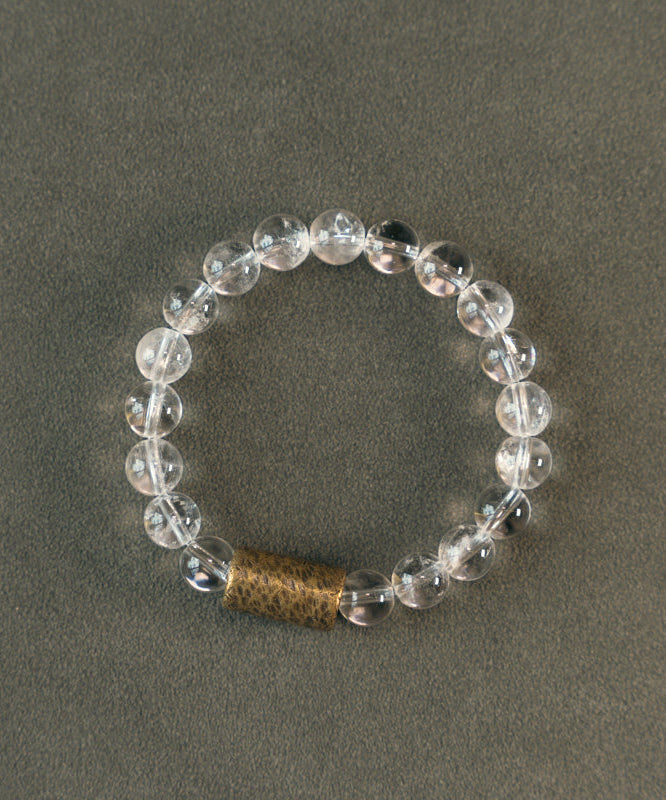 DIY White Alloy Crystal Unisex Chain Bracelet