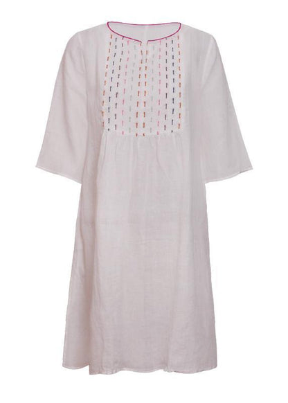 DIY o neck Cinched linen Blouse Photography white blouses - SooLinen