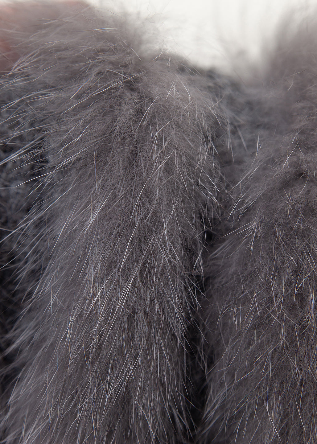 Dunkelgrauer Fuchskragen mit Knopfleiste, Patchwork-Design, kuscheliger Frühlingsstrickkragen im Matrosenstil