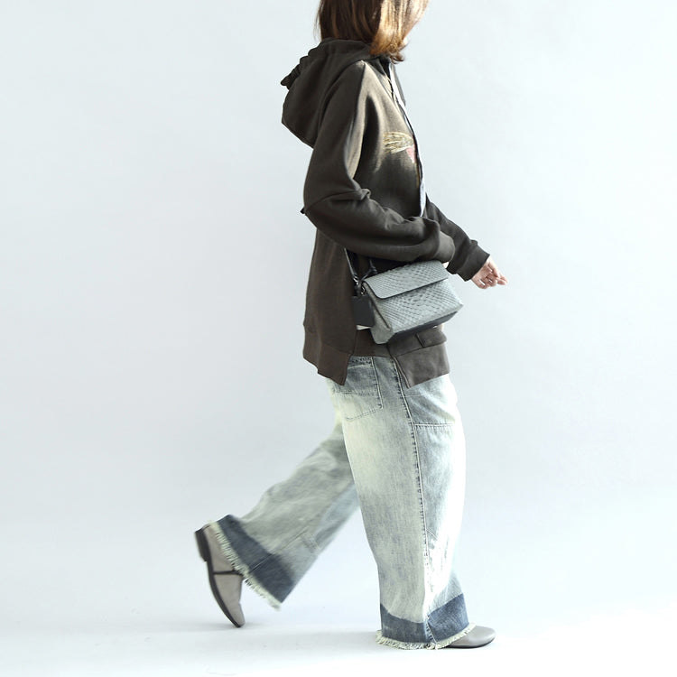 Dunkelgraue übergroße Winteroberteile mit Kapuze, Baumwolloberbekleidung in Übergröße