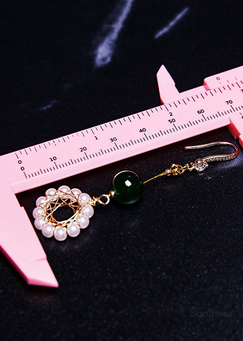Elegant Floral Hoop Pearl Turquoise Drop Earrings