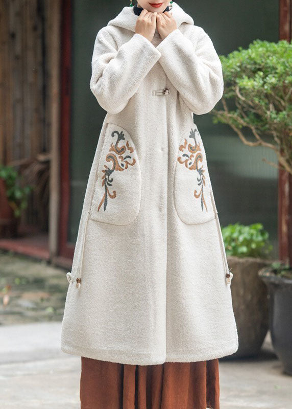 Elegante Lila Mit Kapuze Bestickt Quaste Teddy Kunstpelz Mäntel Winter