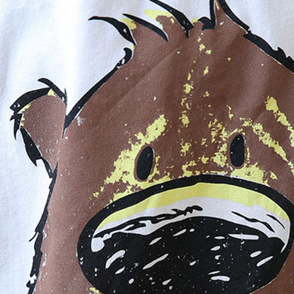 Elegante Baumwollblusen in Übergröße Rundhals Sommer Kurzarm Damen Tops