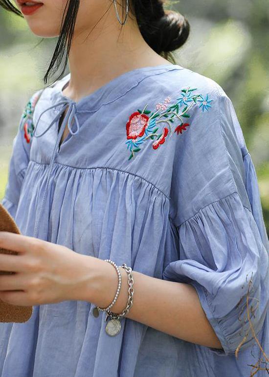 Elegant linen shirts women plus size Women tunic top - SooLinen