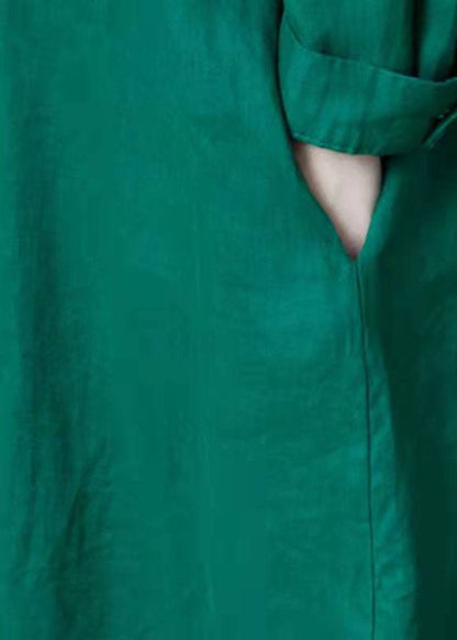 Elegante, lockere Leinenkleider in Übergröße für Damen