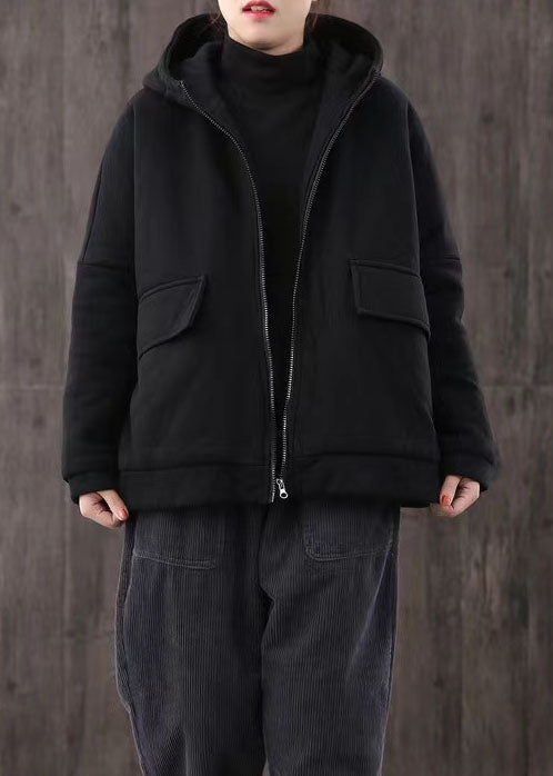 Elegante lässige Winterjacke Patchwork Mäntel rot kurzer Kapuzenmantel