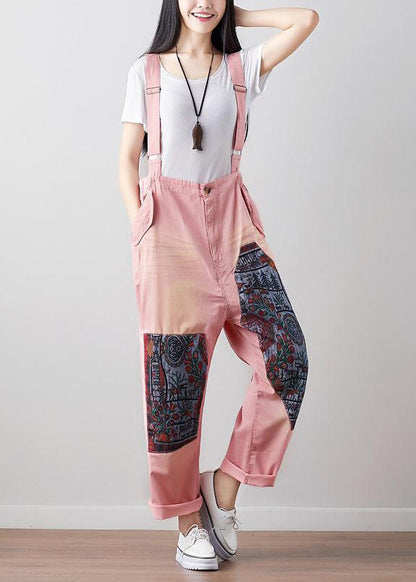 Ethnic Women Casual Patchwork Jumpsuit