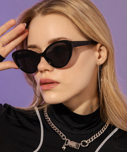 European And American Beige Versatile Triangle Sunglasses