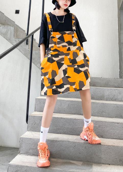 Fake two-piece splicing dress female summer large size medium long a-line skirt female summer - SooLinen
