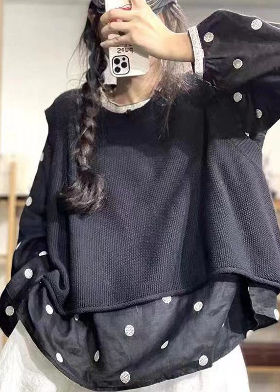 Mode Armee Grün O-Ausschnitt Loch Strickweste Frühling