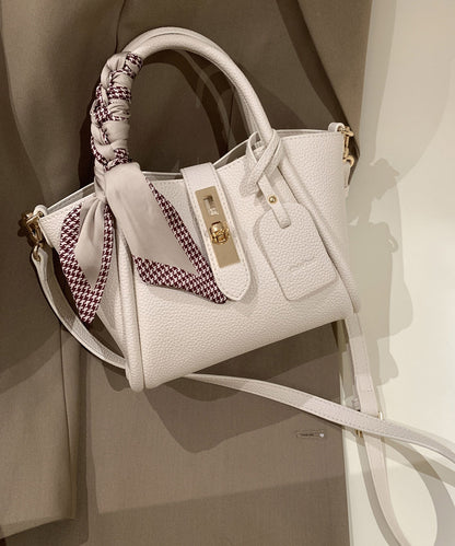 Fashion Beige Faux Leather Durable CrossBody Bag