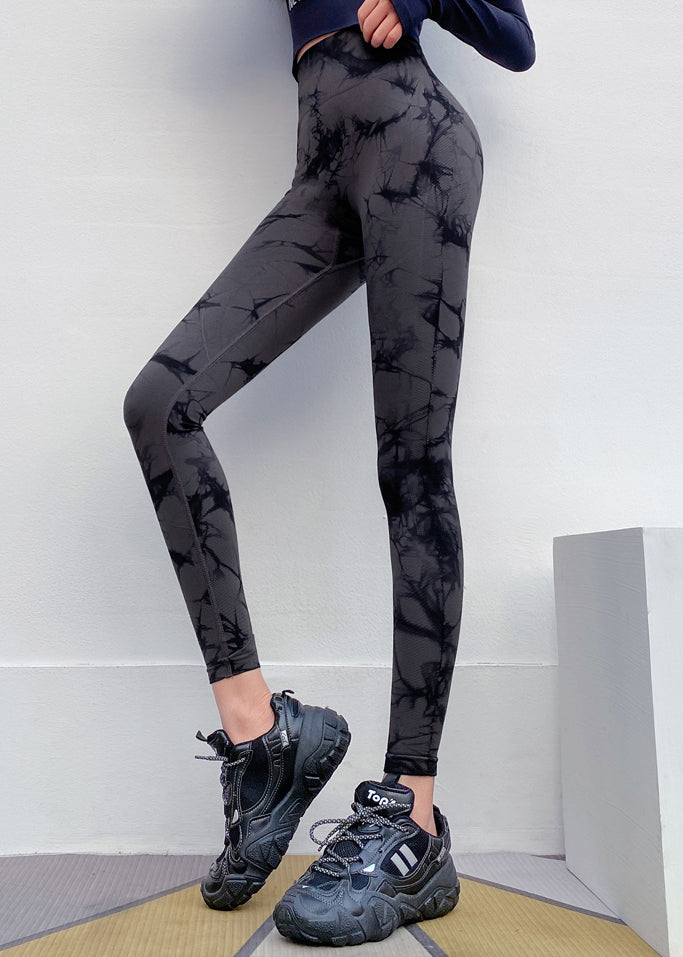 Fashion Black Print High Waist Capri Gym Shark Leggings
