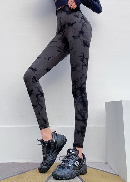 Fashion Black Print High Waist Capri Gym Shark Leggings