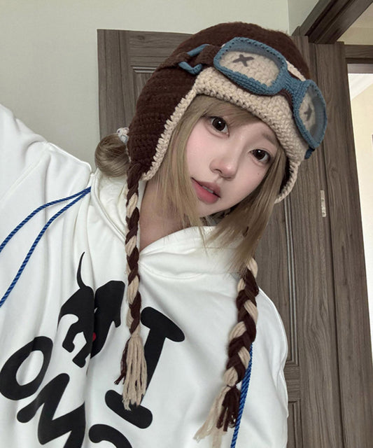 Gorro boonie de punto versátil de Fashion Coffee