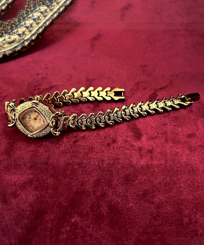 Fashion Gold Copper Overgild Zircon Watches