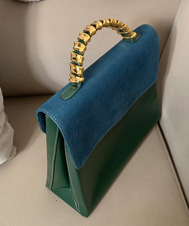 Fashion Green Durable Calf Leather Micro Bag