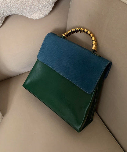 Fashion Green Durable Calf Leather Micro Bag