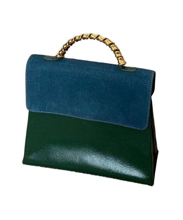 Fashion Green Durable Calf Leather Micro Bag